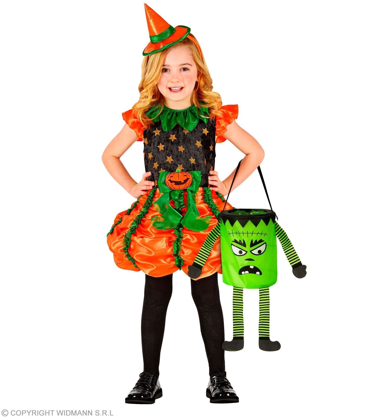 Sac à bonbons Halloween monstre vert : un accessoire rigolo et pratique