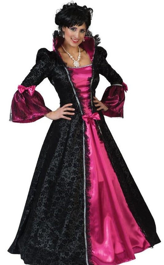 Costume Baroque femme noir et fushia