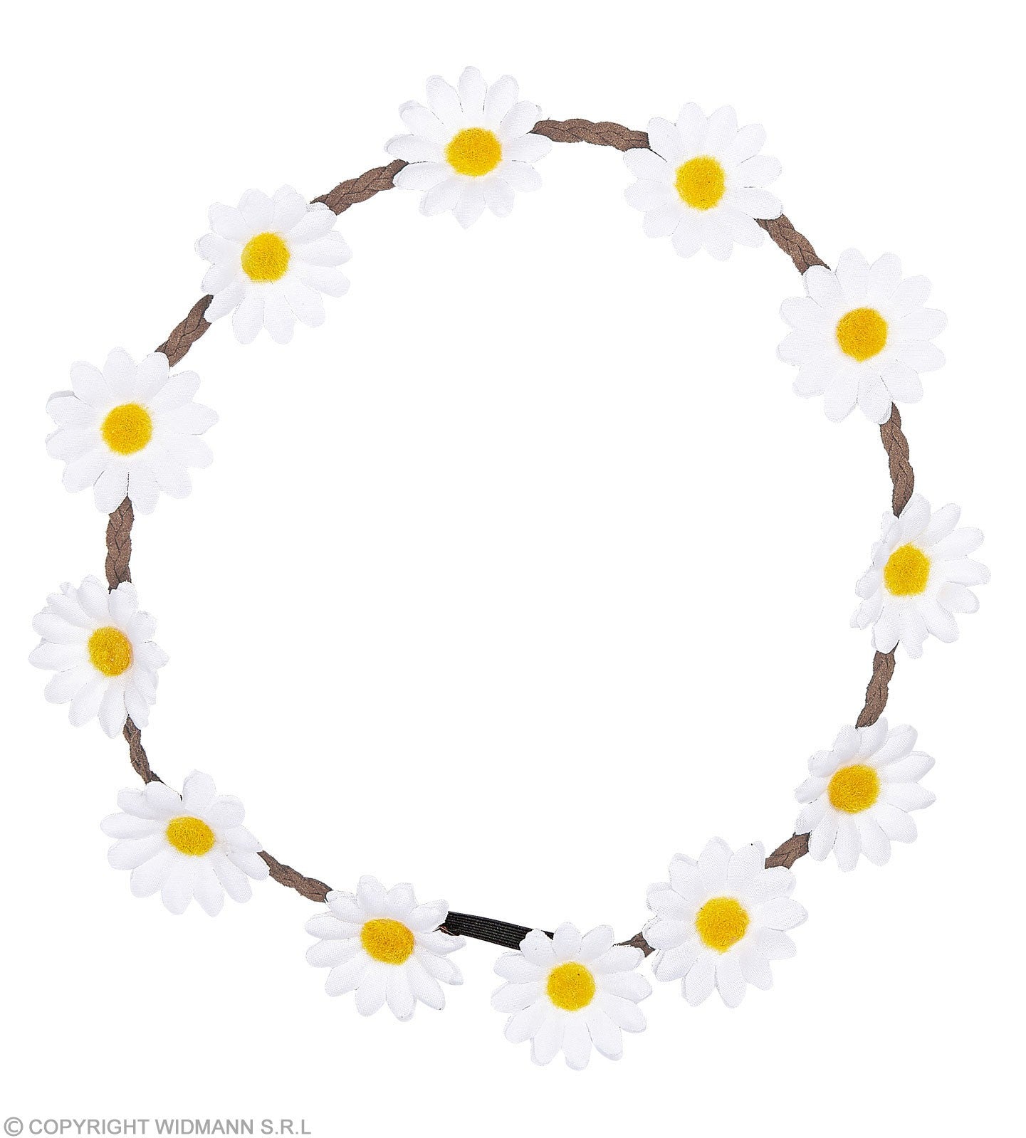 Couronne de fleurs Blanches Hippie